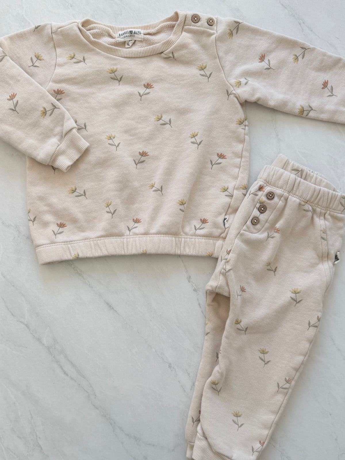 *Imparfait* Ensemble en coton ouaté - Rabbit Bear - 2T