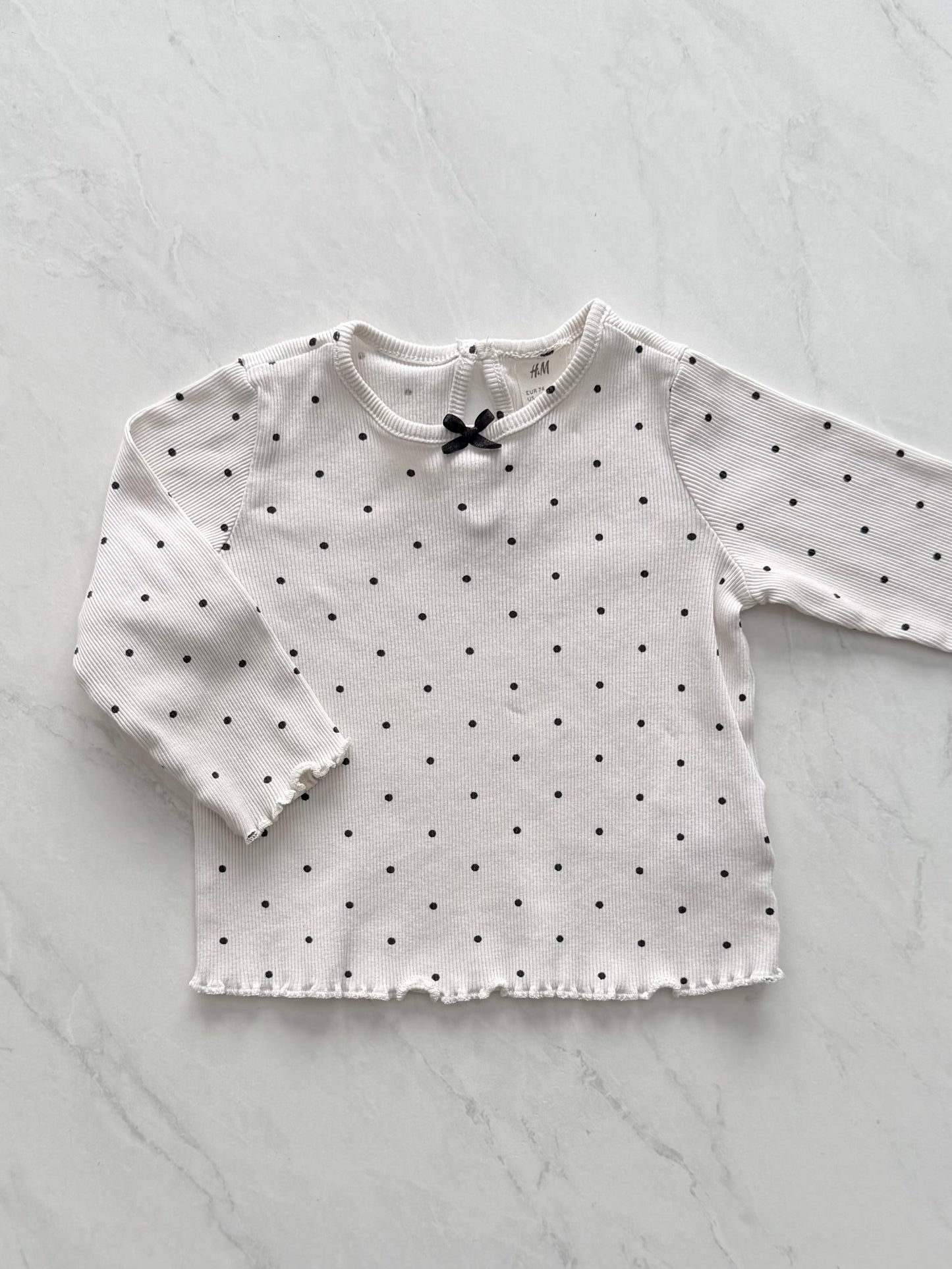 Chandail côtelé - H&M - 6-9 mois