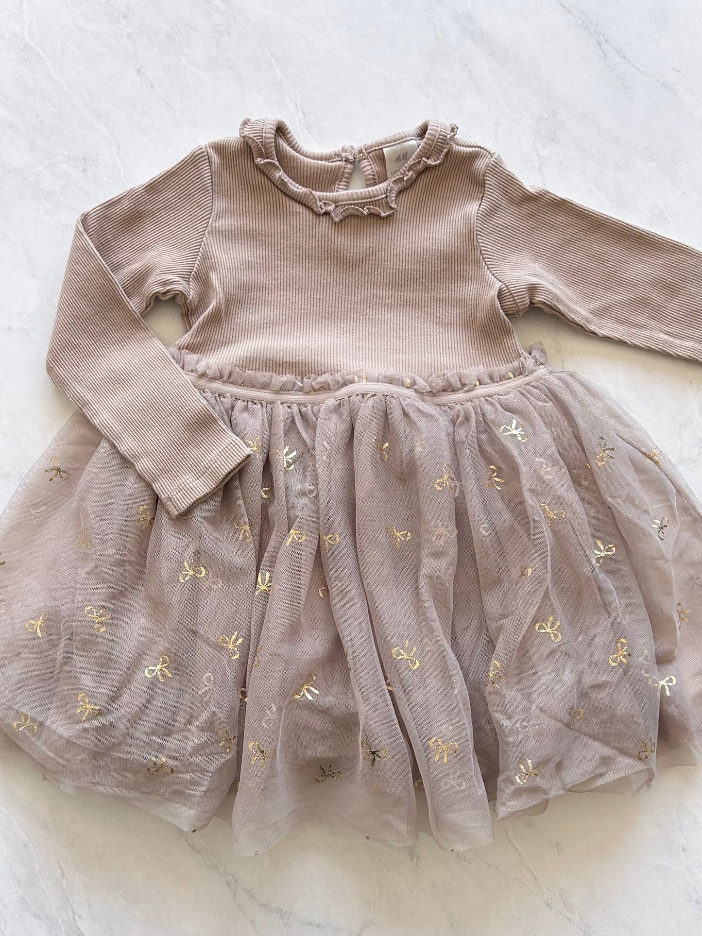 Robe manches longues - H&M - 12-18 mois