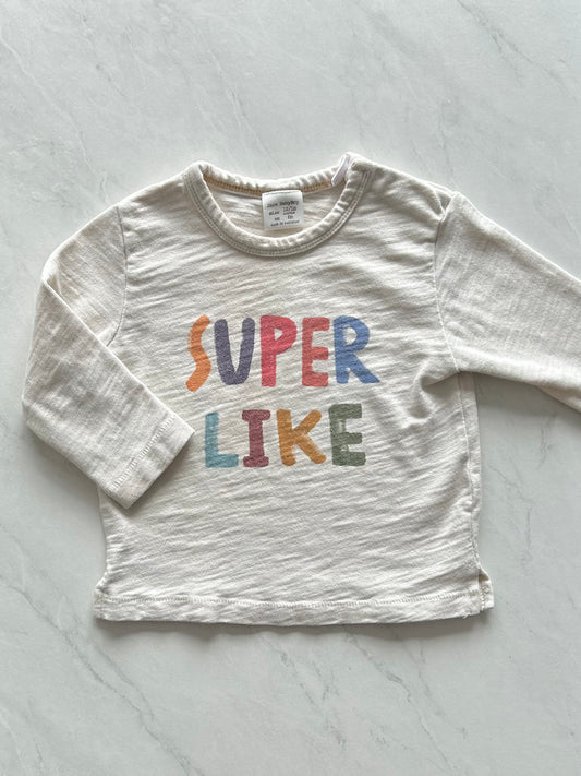 *Imparfait* Chandail manches longues - Zara - 12-18 mois