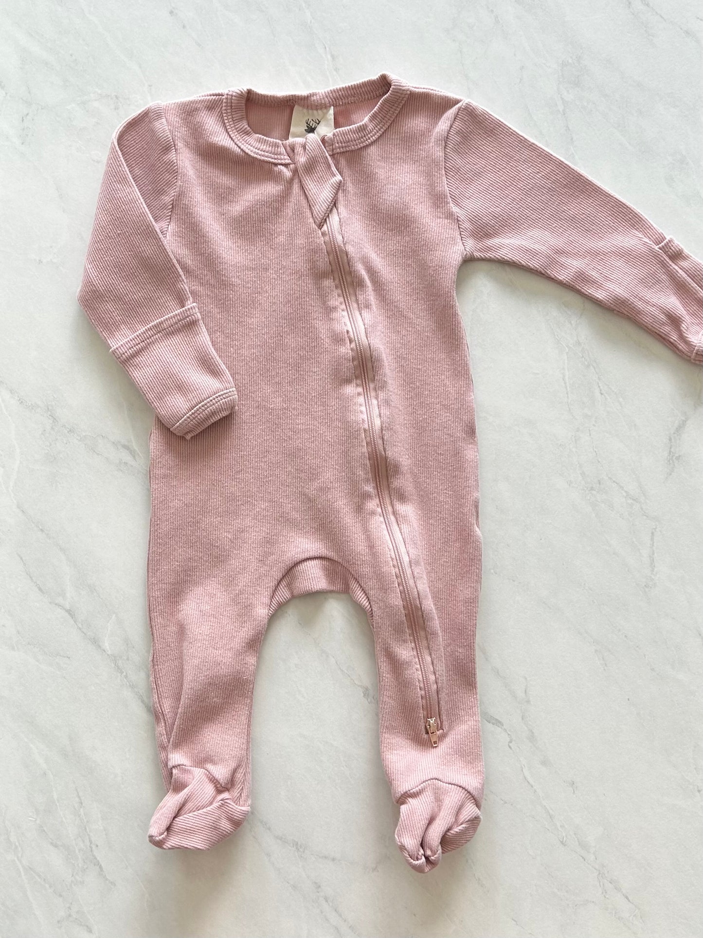 Pyjama à pattes en tissus côtelé - Collection Mini coco - 6-12 mois