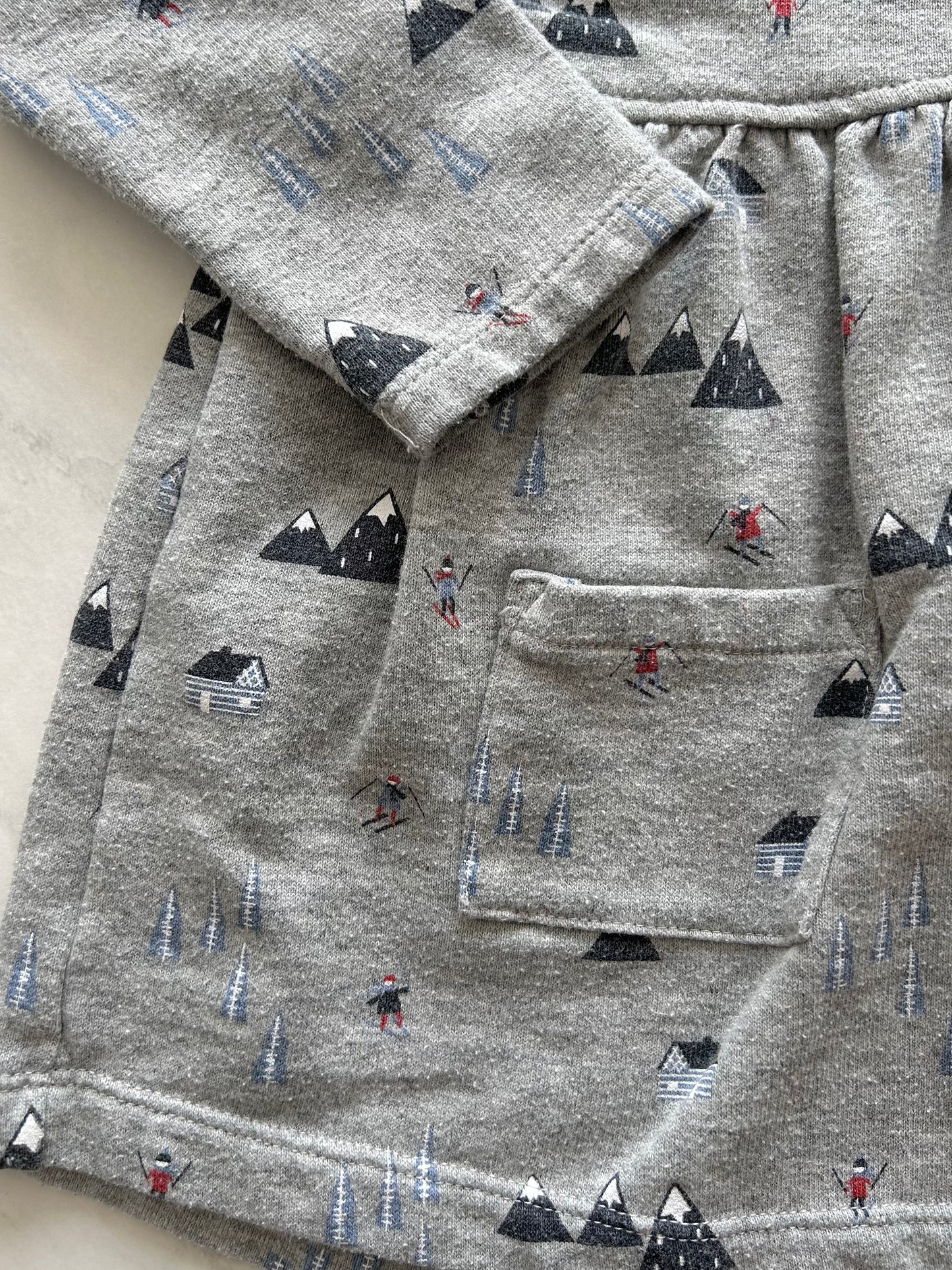 Robe en coton ouaté - Petit Lem - 18 mois (légèrement mousseux)