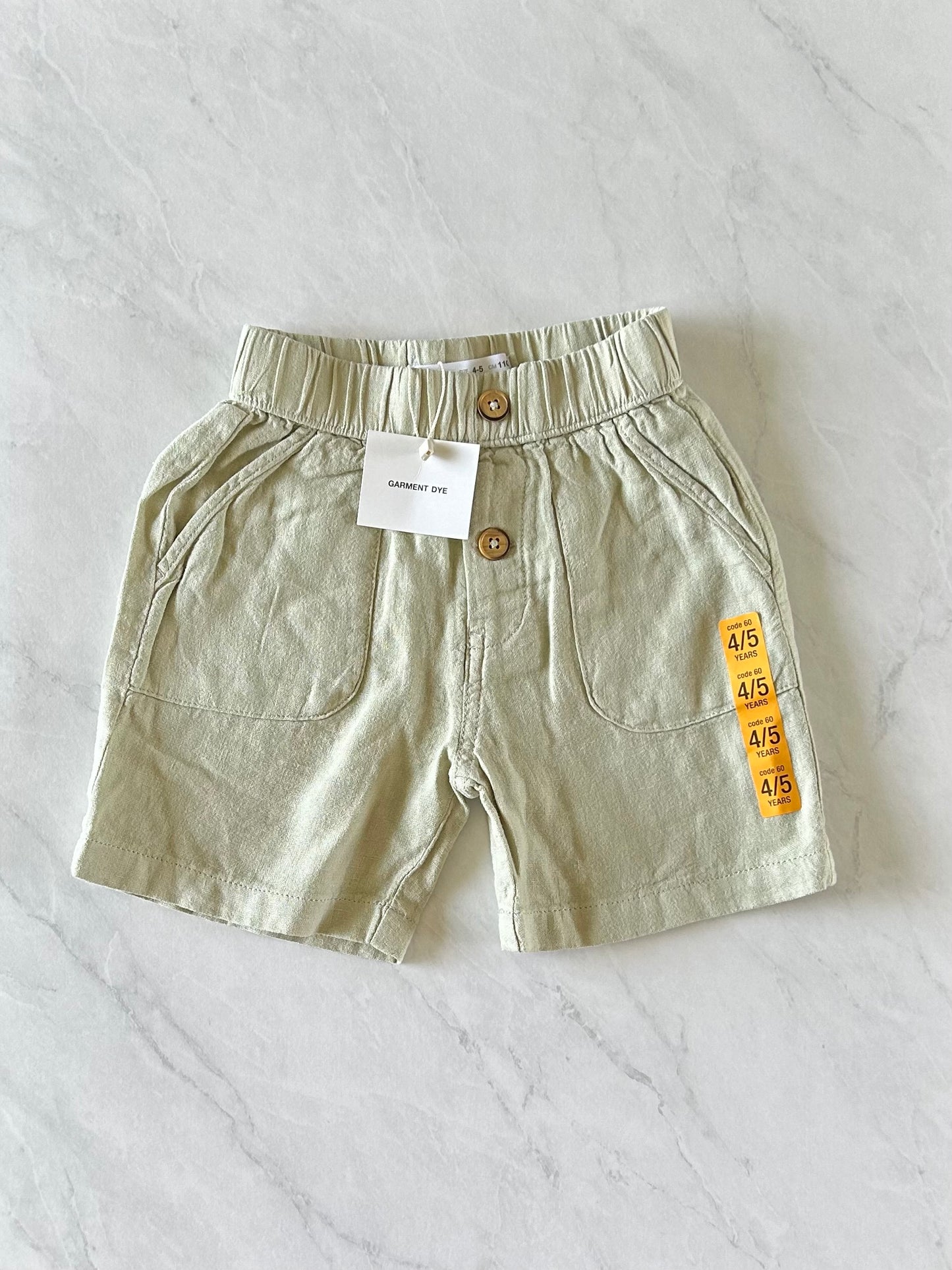 NEUF Short en lin - Zara - 4-5 ans