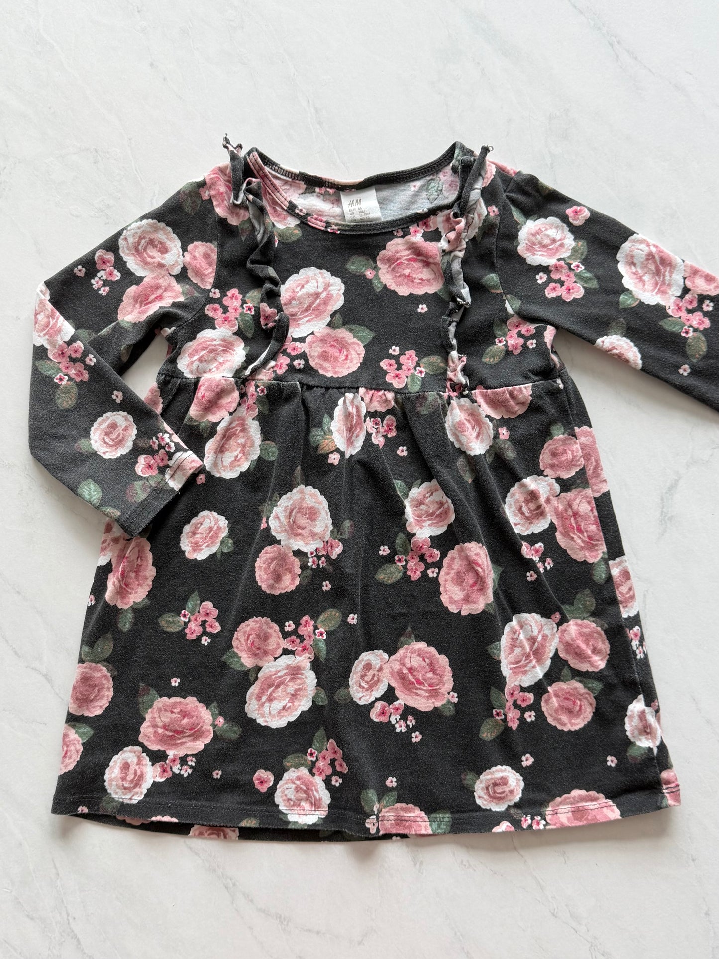 Robe manches longues - H&M - 12-18 mois
