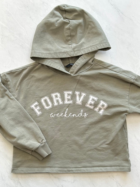 *Imparfait* Chandail à capuchon crop - Tag - 8 ans