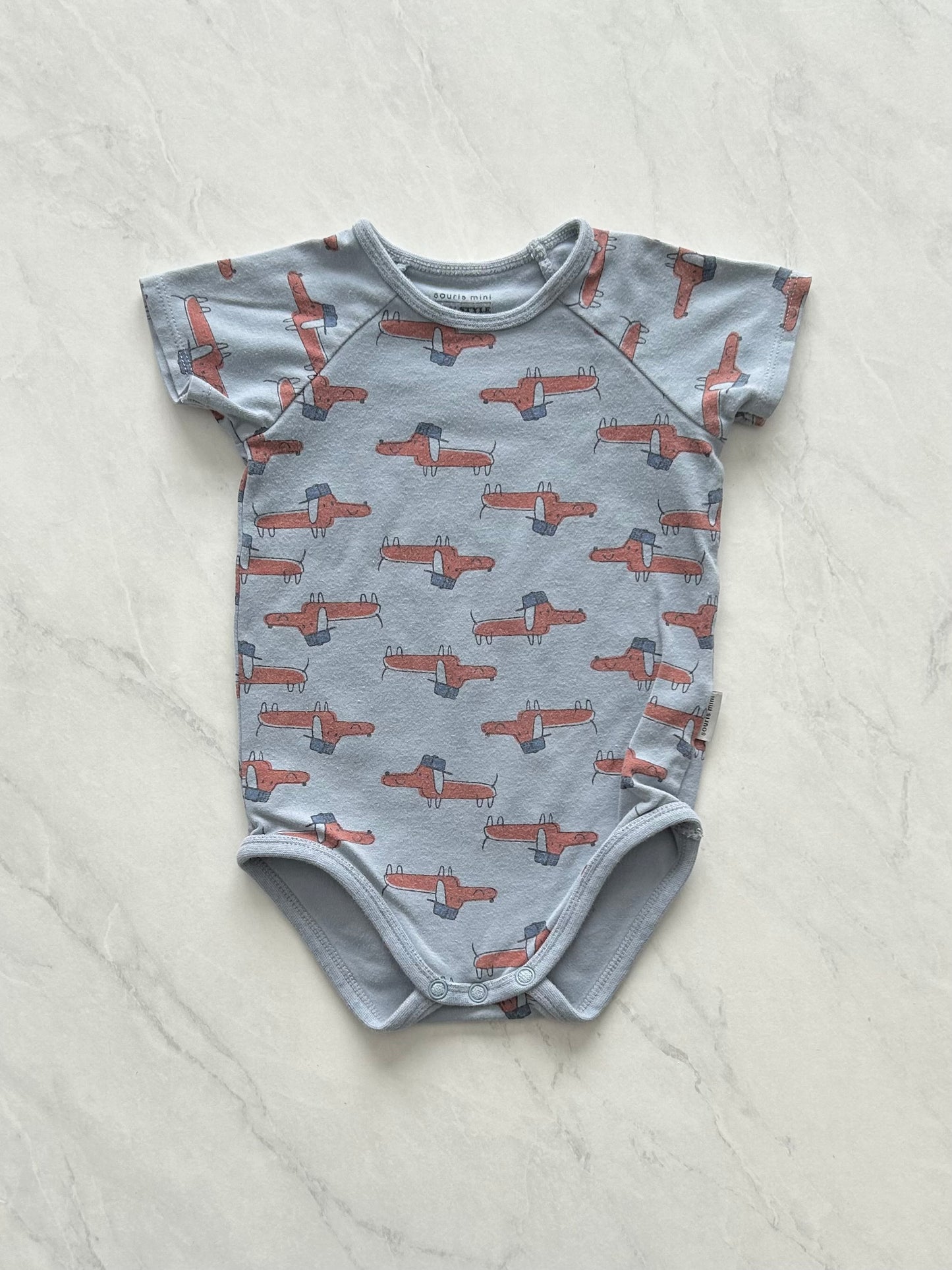 Cache couche - Souris Mini - 6-9 mois (légèrement mousseux)