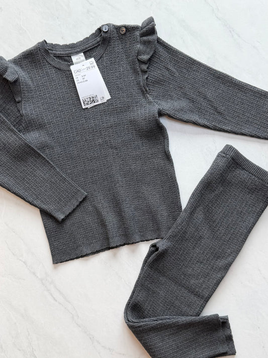 NEUF Ensemble en mailles - H&M - 2-3 ans