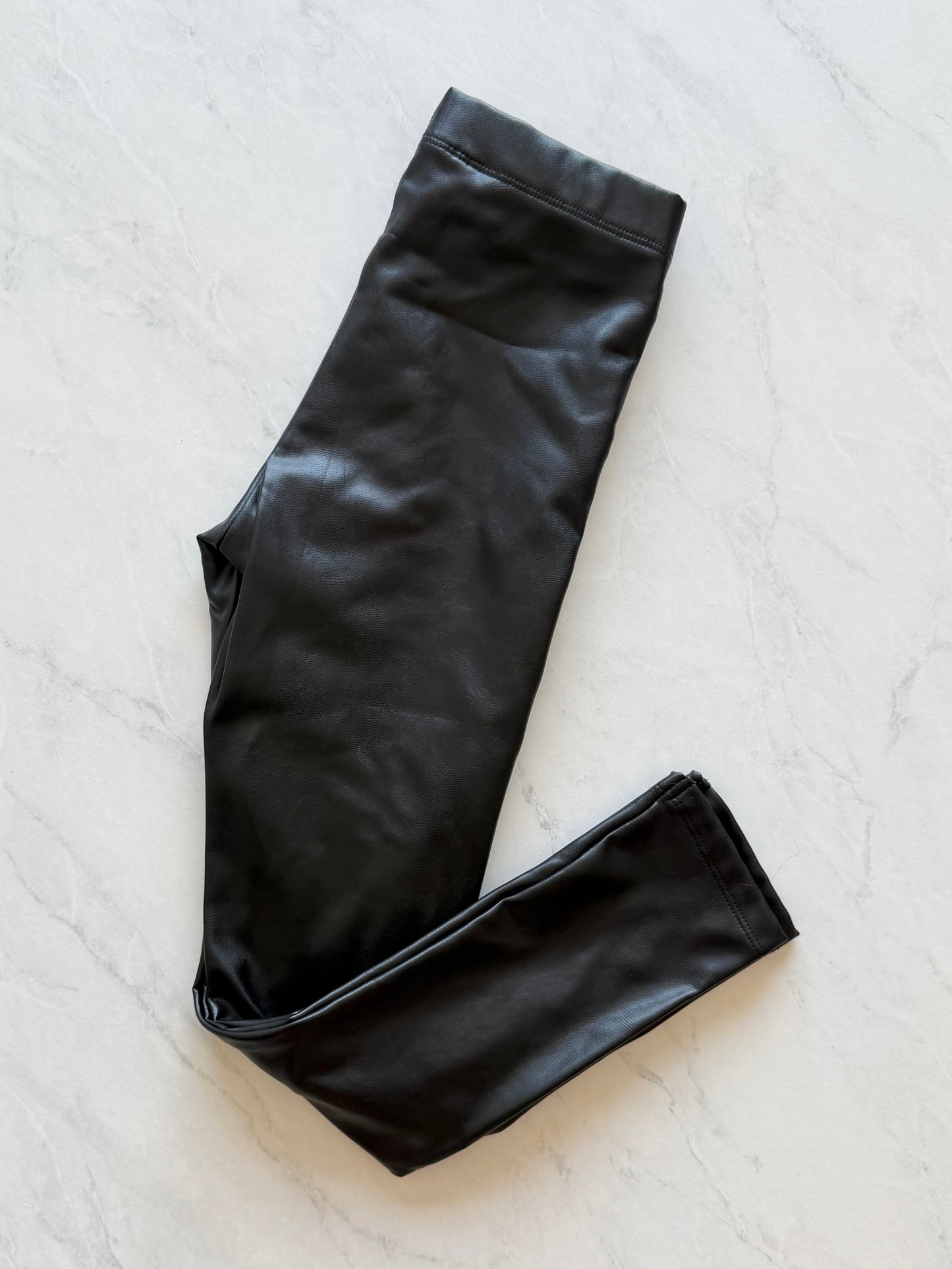Legging style similicuir - H&M - 8-9 ans