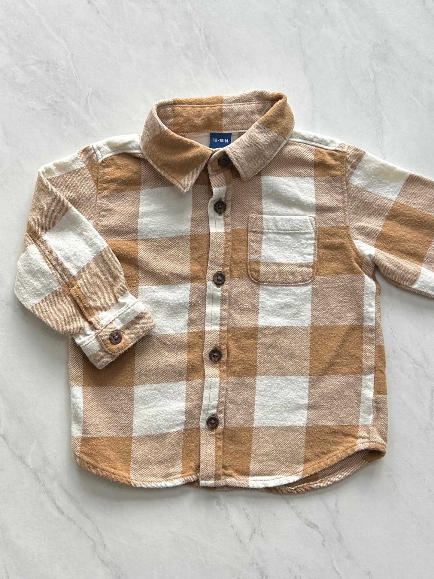 Chemise carreauté - Old navy - 12-18 mois (légèrement mousseux)