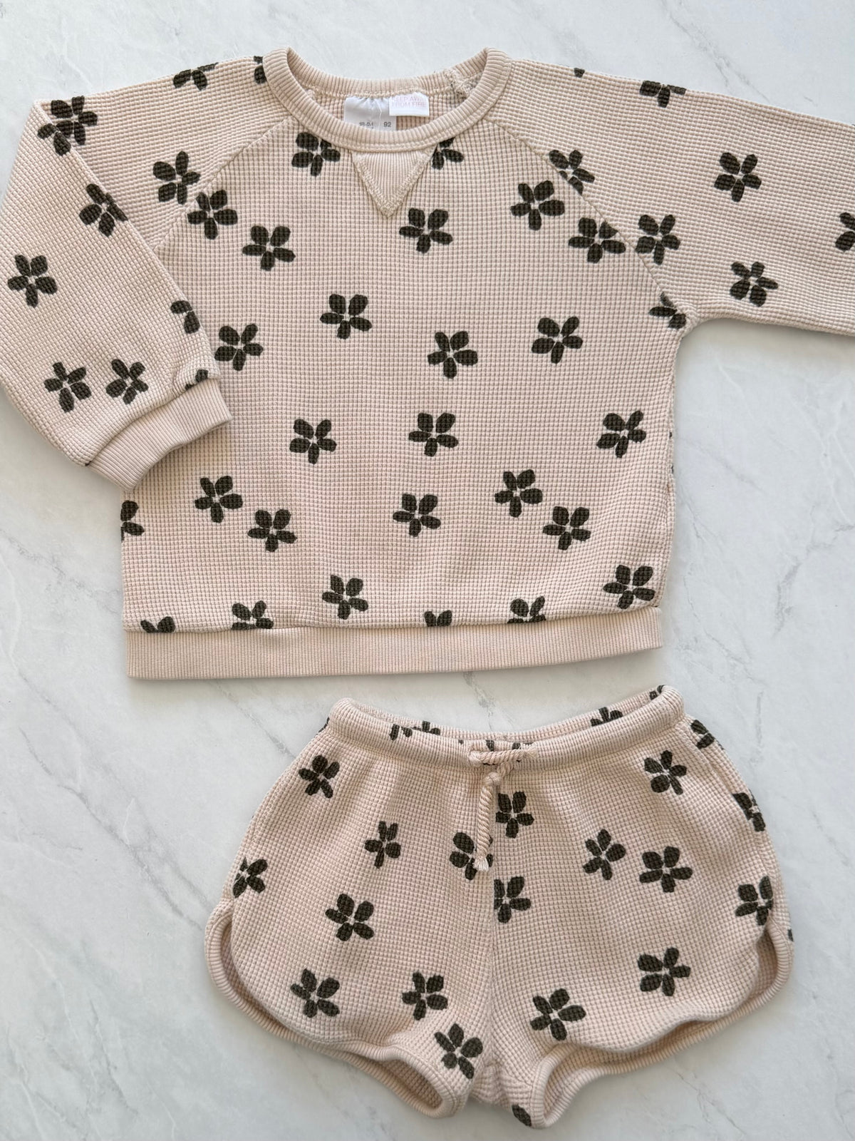 *Imparfait* Ensemble en tissus gaufré - Zara - 18-24 mois