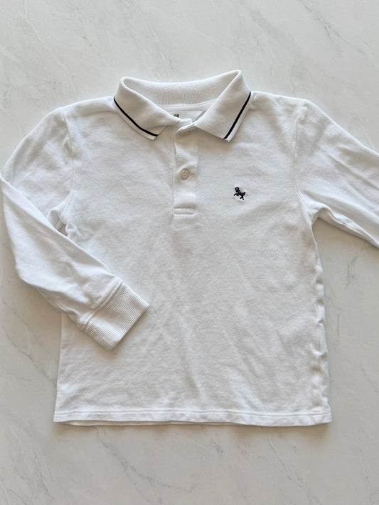 Chandail polo manches longues - H&M - 4-6 ans
