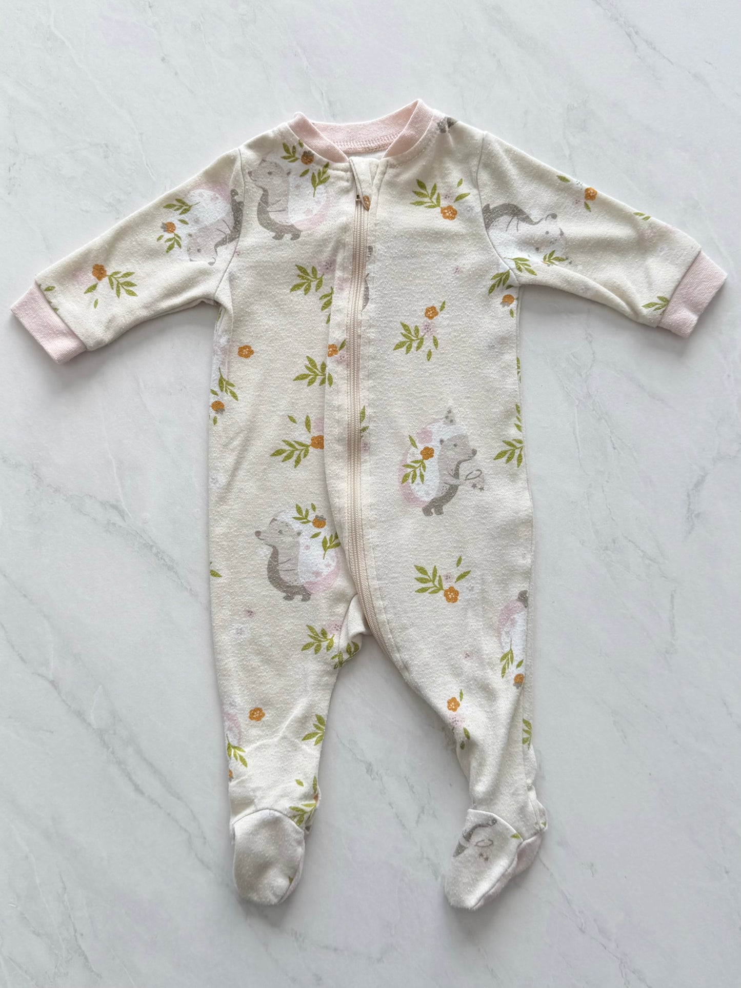 Pyjama à pattes - Bébé confort - 0 mois (légèrement mousseux)