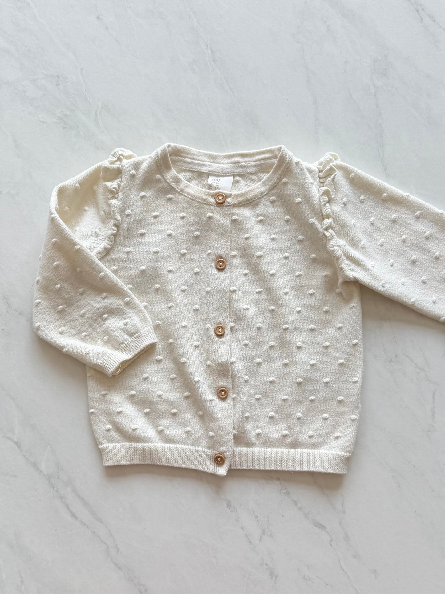 *Imparfait* Veste en mailles - H&M - 6-9 mois