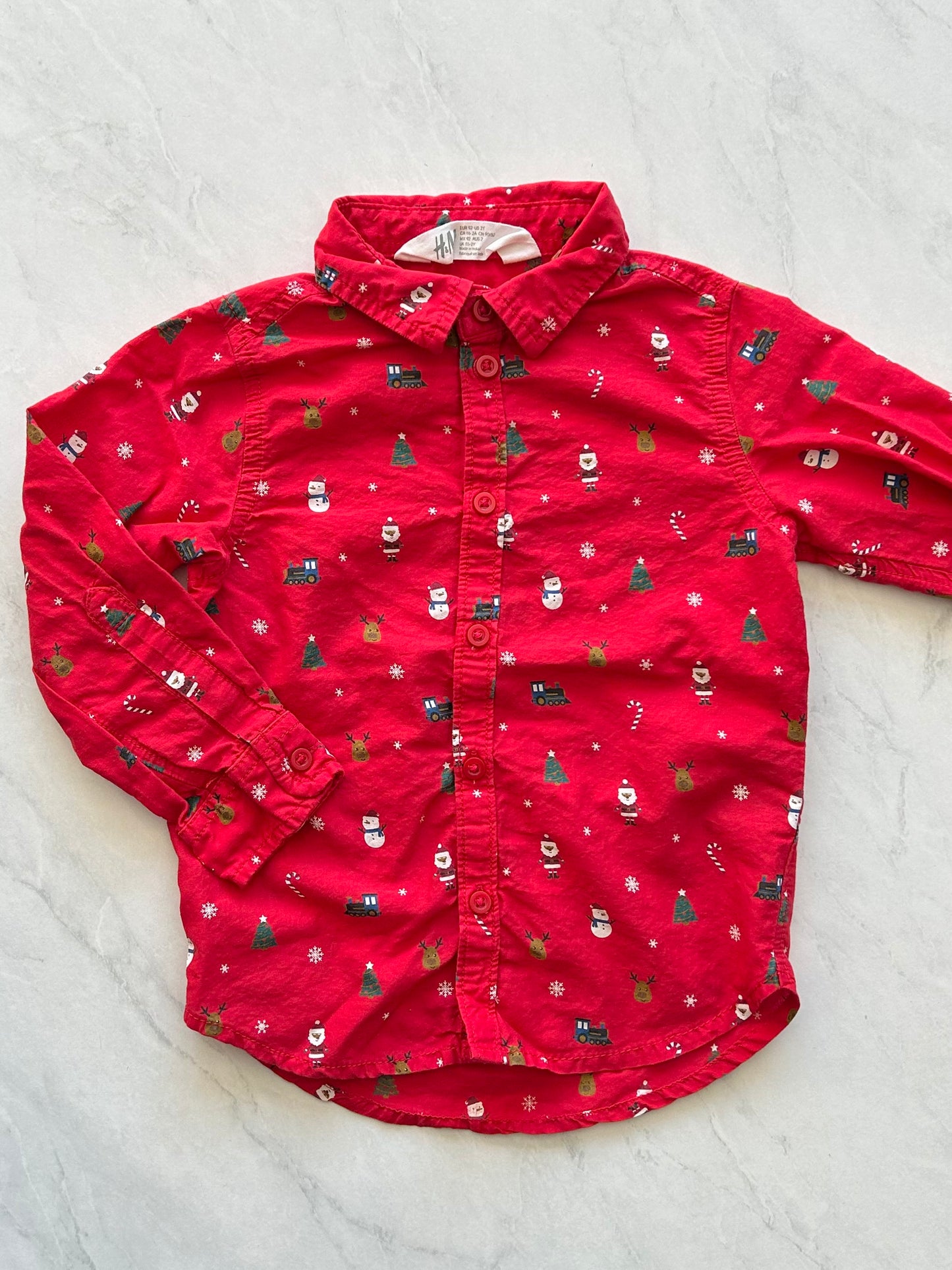 Chemise manches longues - H&M - 18-24 mois