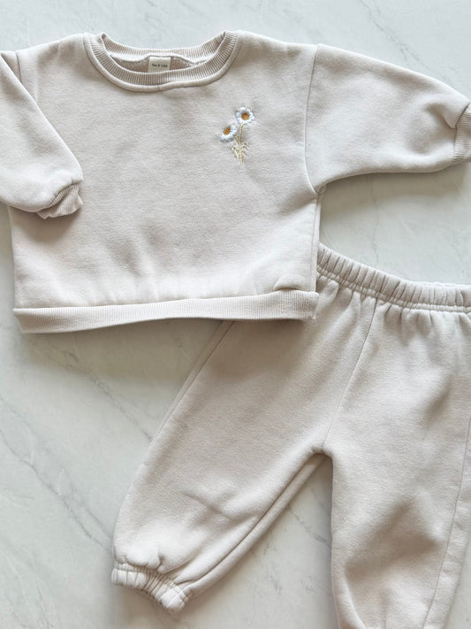Ensemble en coton ouaté - aucune marque - 9-12 mois