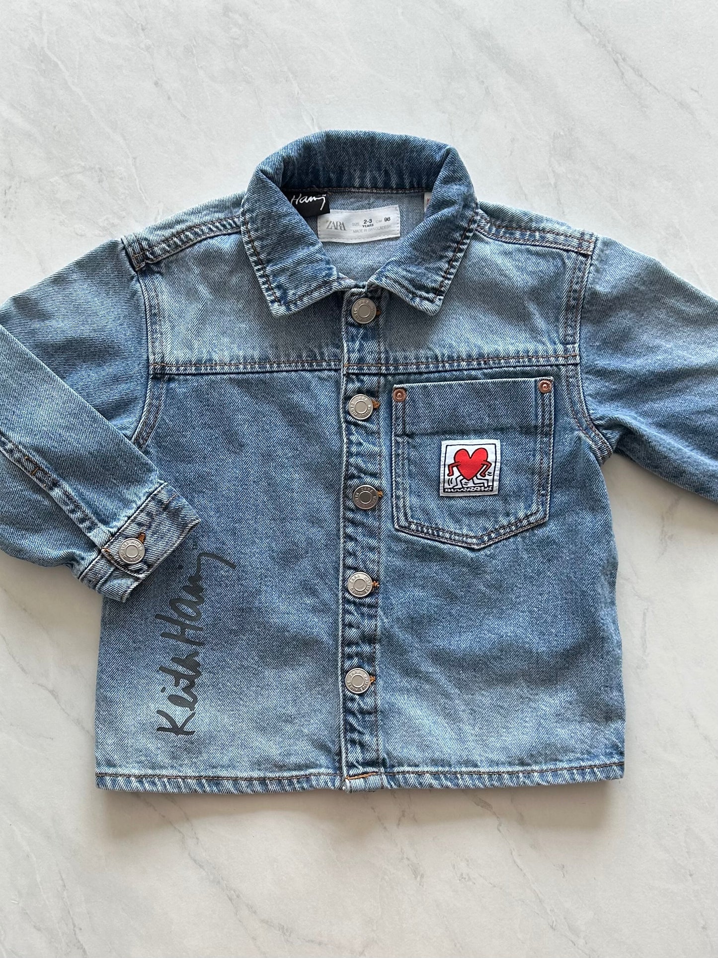 Manteau de jeans - Zara X Keith Haring - 2-3 ans