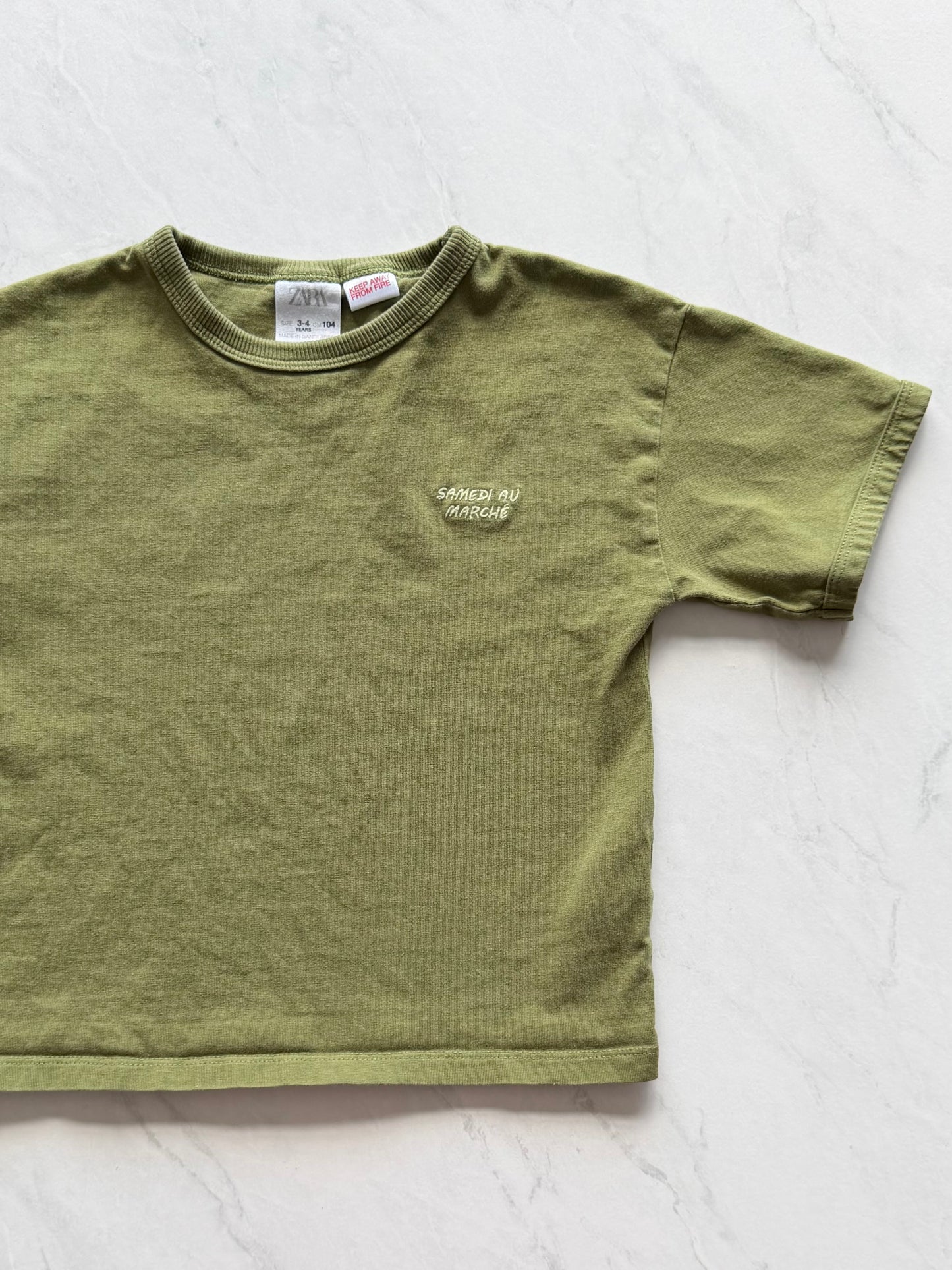 T-shirt à broderie - Zara - 3-4 ans