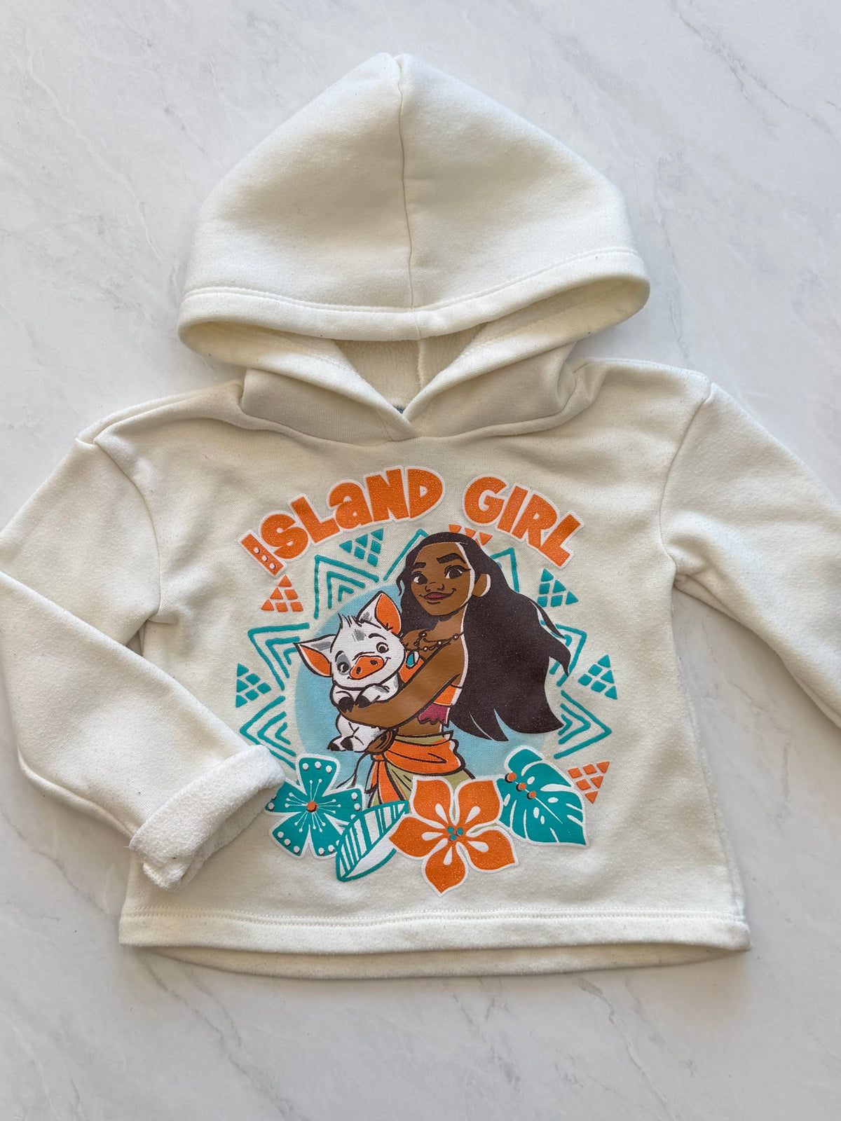 Coton ouaté - Disney Moana - 2T (légèrement mousseux)