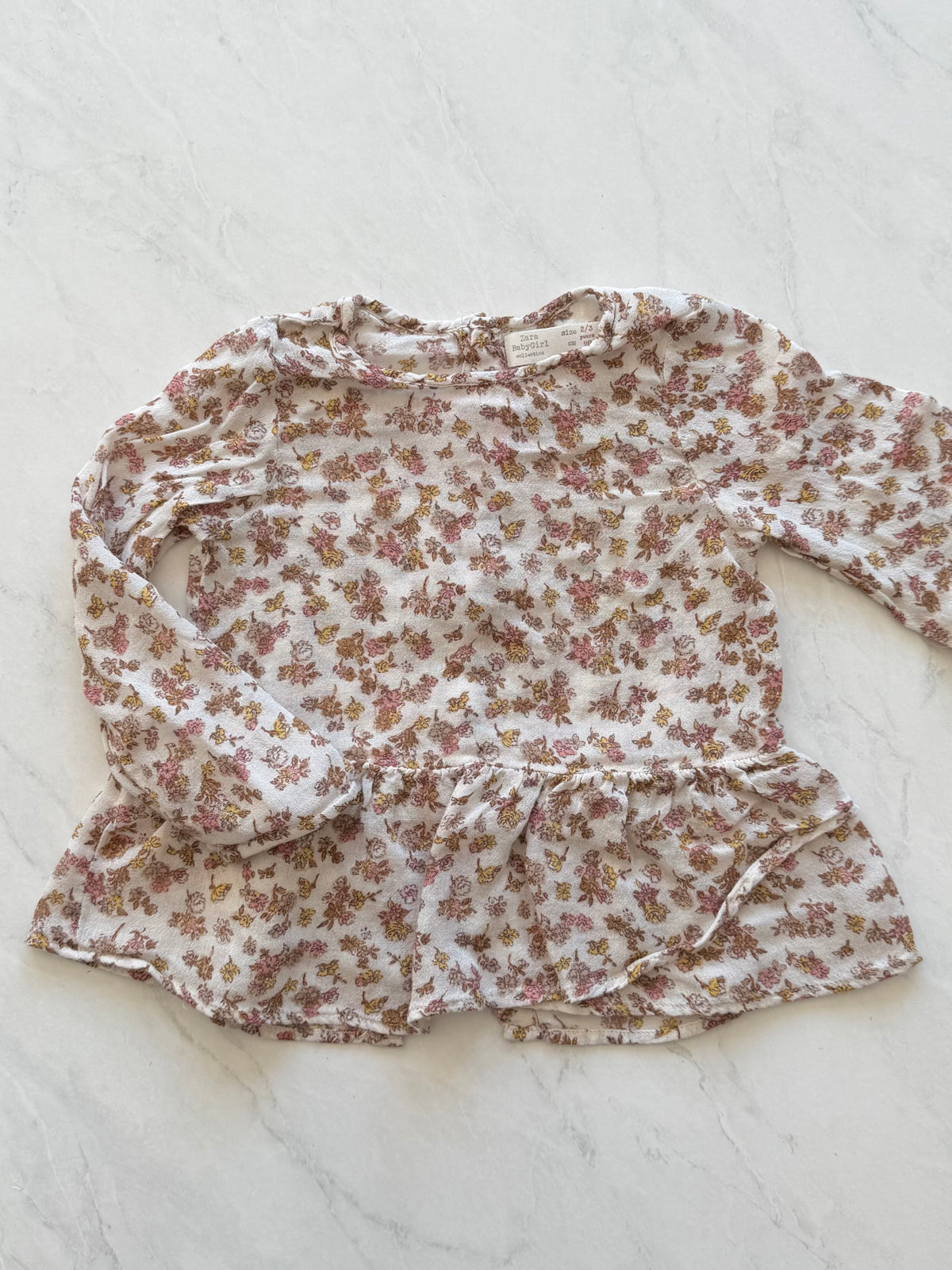 Haut à manches longues - Zara - 2-3 ans