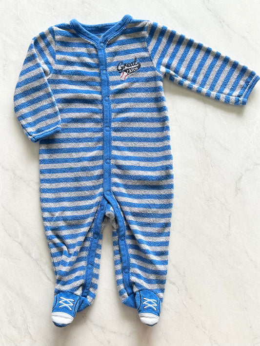 Terry footed pajamas - Carters - 6 months