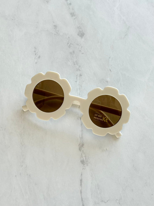 Flower Sunglasses - Cream